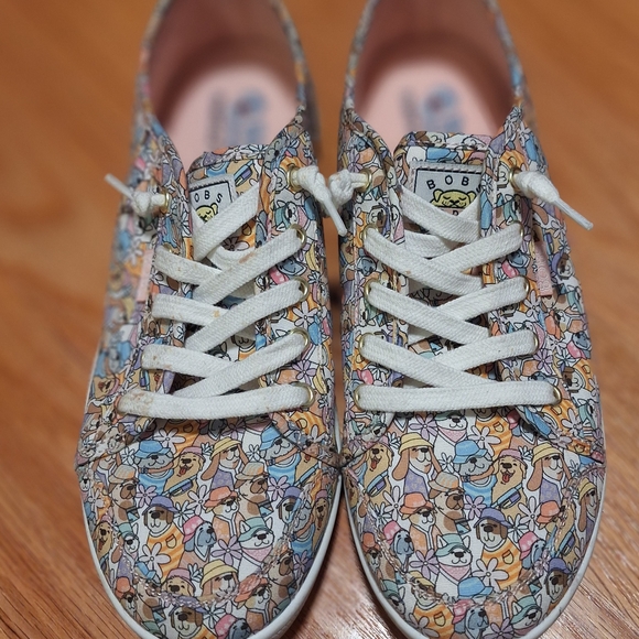 Skechers BOBS Cartoon Print Sneakers - Multicolor - Picture 1 of 5
